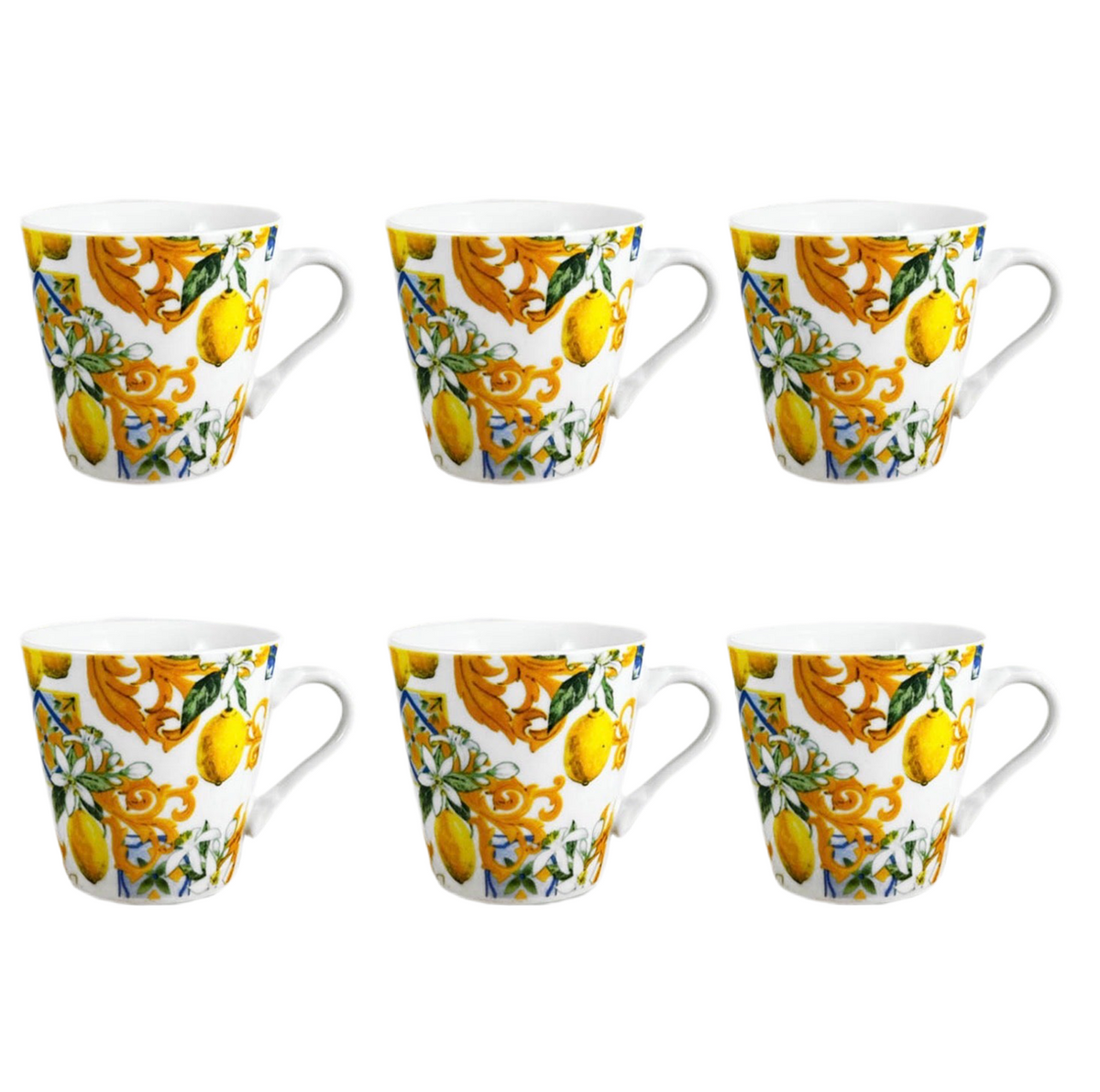 Set 6 Tazas Café Limón