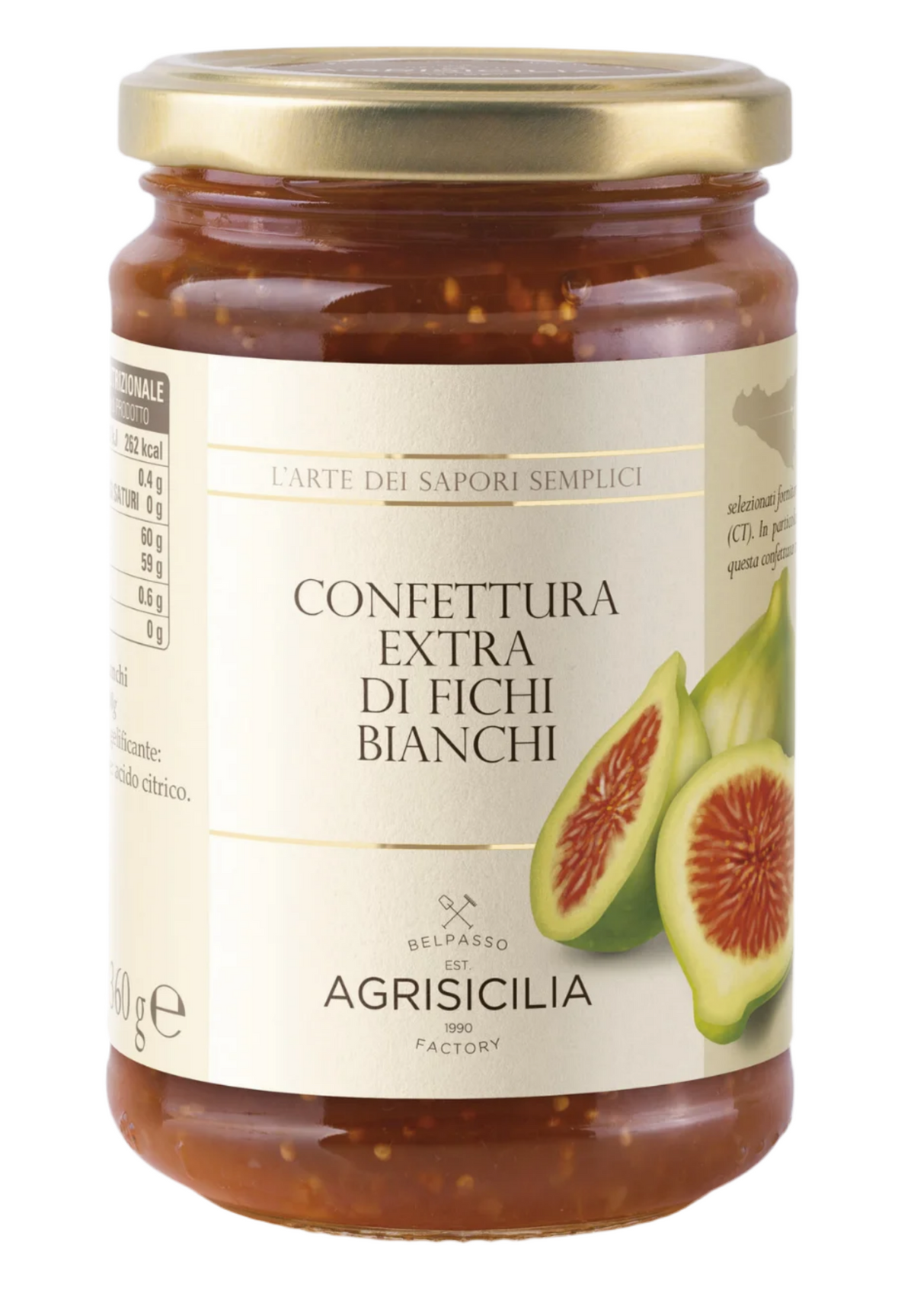 Confettura extra di Fichi Bianchi 360g Agrisicilia