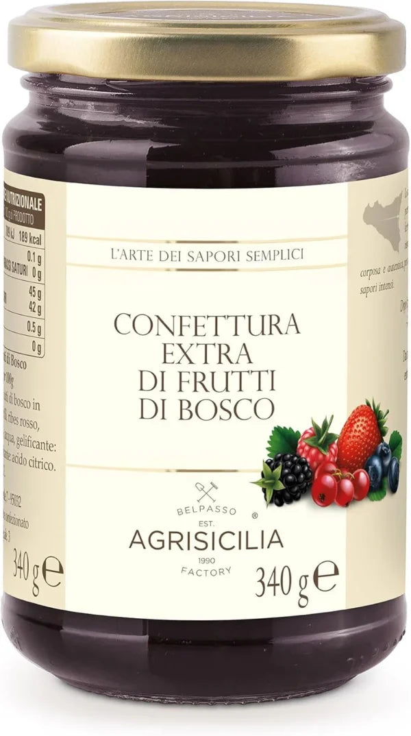 Confettura Extra di Frutti di Bosco 340g Agrisicilia