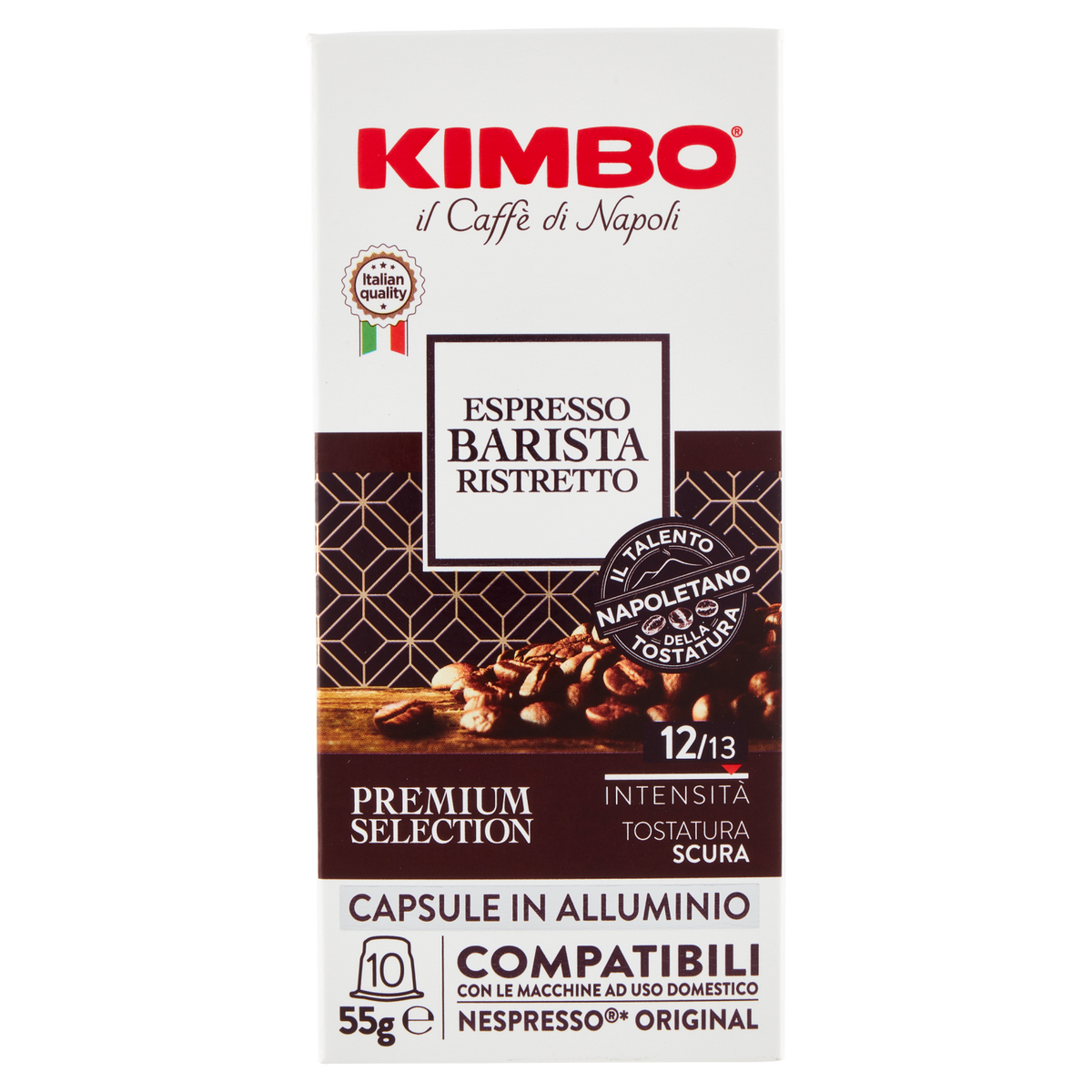 10 cápsulas compatibles *NESPRESSO Espresso Barista Ristretto KIMBO