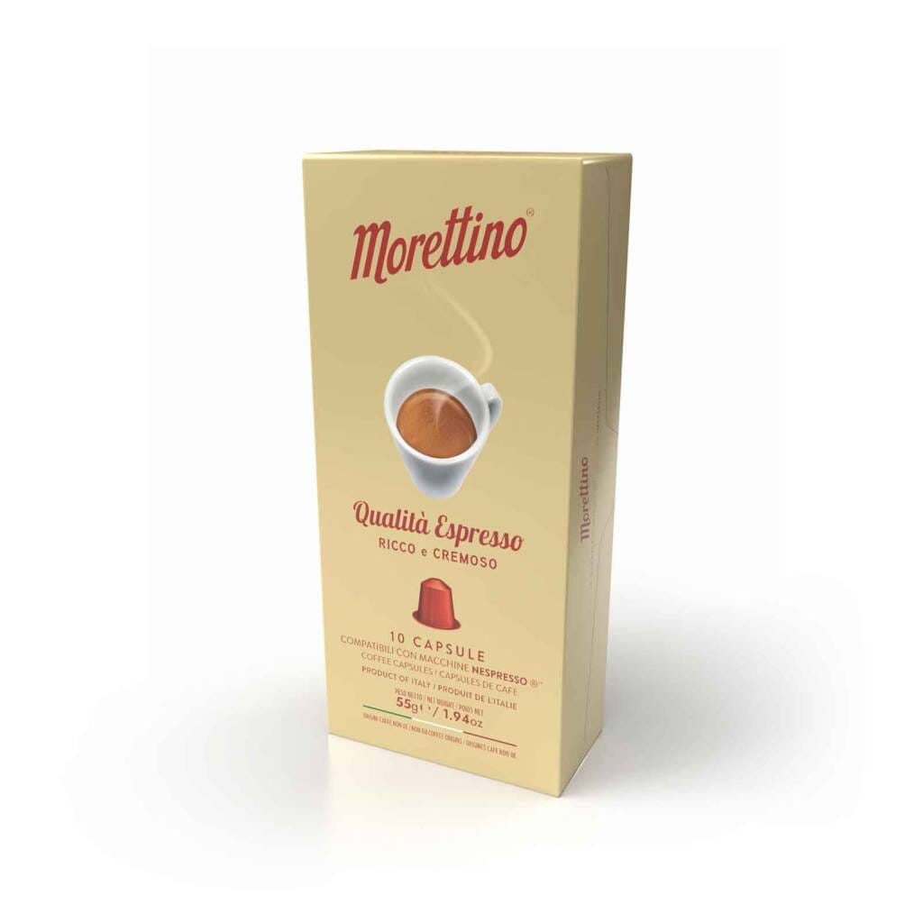 10 Cápsulas compatibles NESPRESSO* Qualità Espresso Morettino