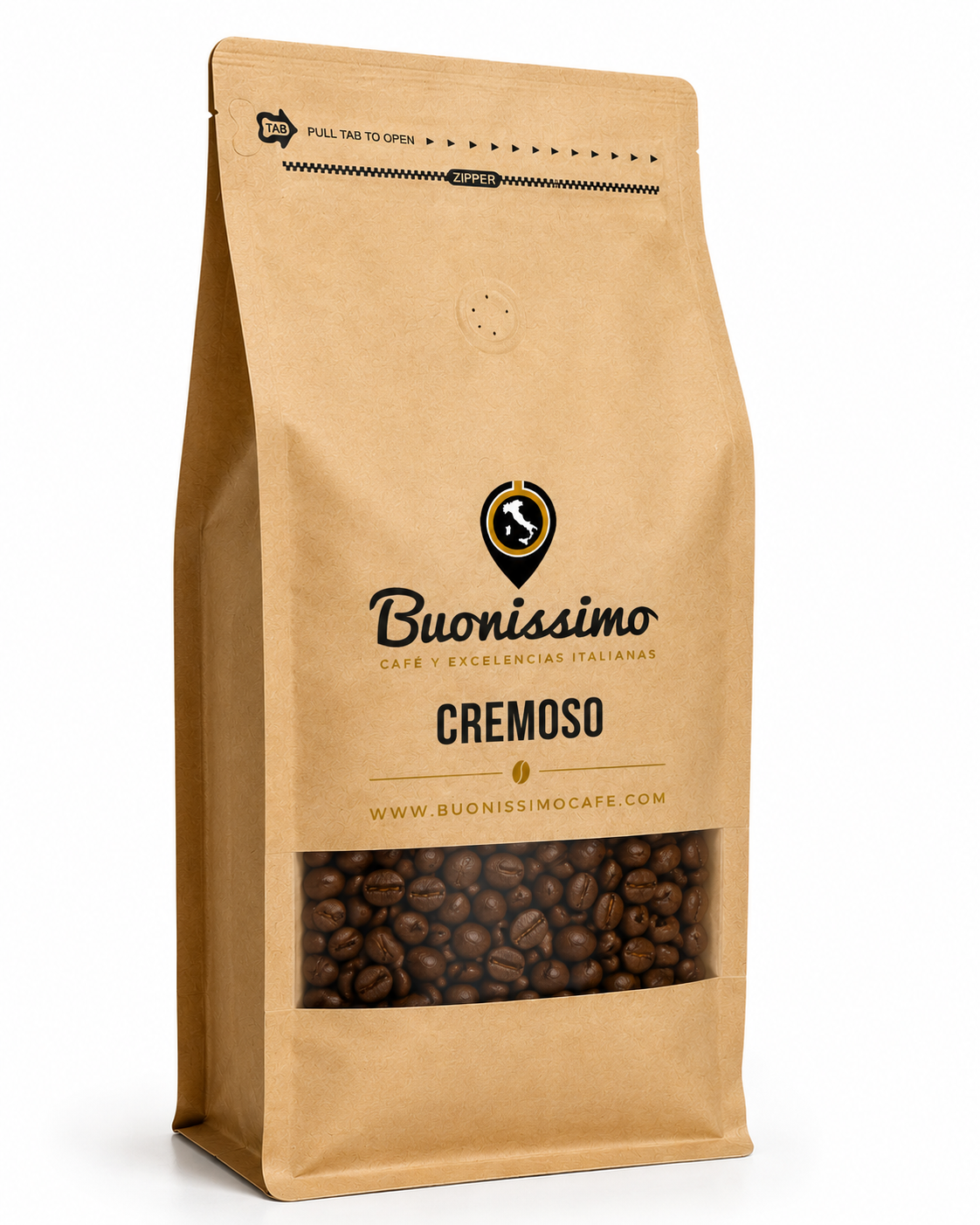 Café en grano CREMOSO Buonissimo Café 1 kg