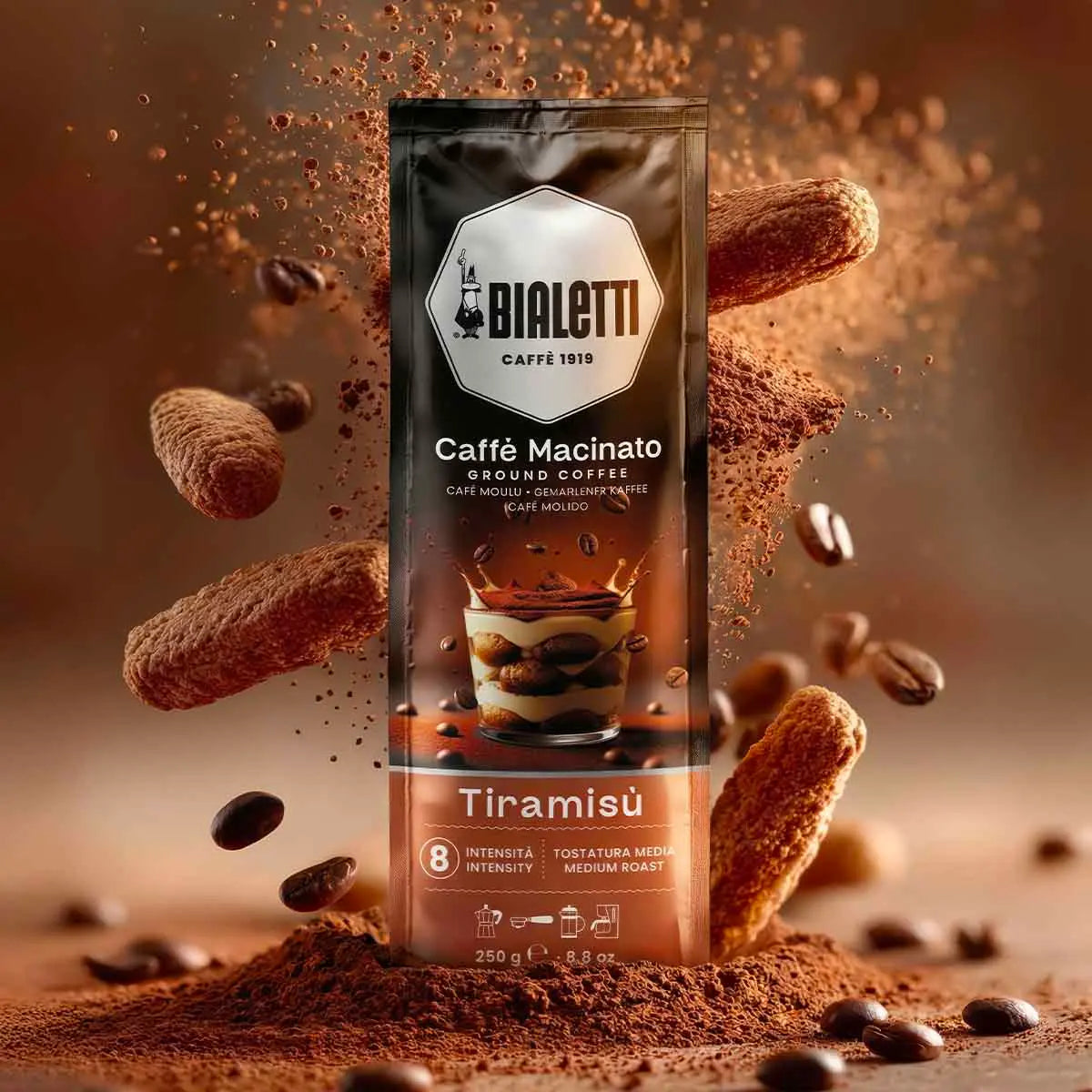 Café molido TIRAMISÚ Bialetti 250 g