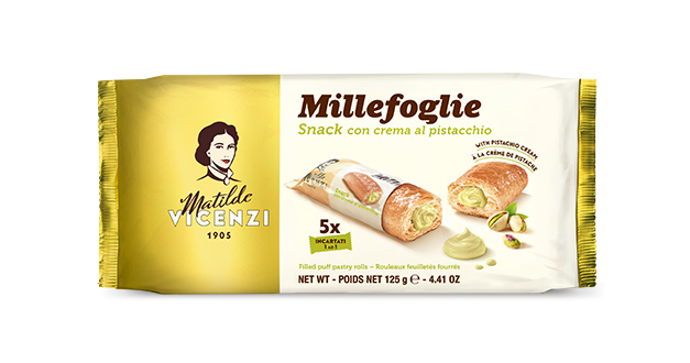 Millefoglie con crema de Pistacho 125 g Matilde Vicenzi