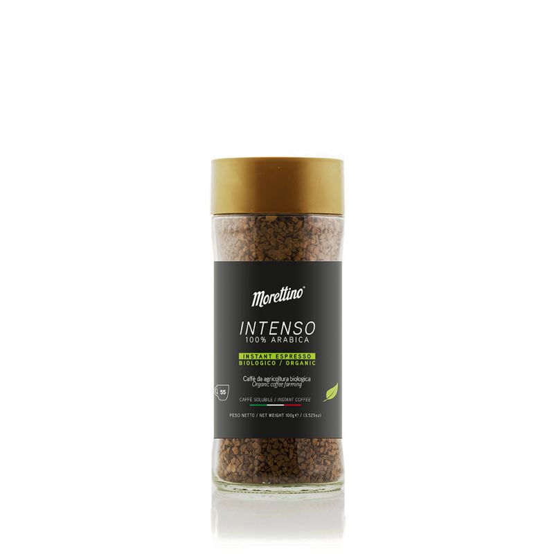 Café soluble BIO INTENSO 100% Arabica Morettino 100 gr