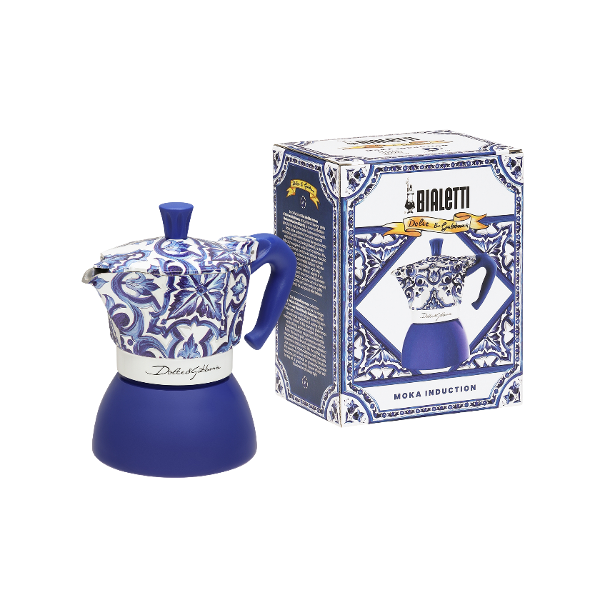 Moka Induction Dolce&Gabbana Bialetti Blu Mediterraneo