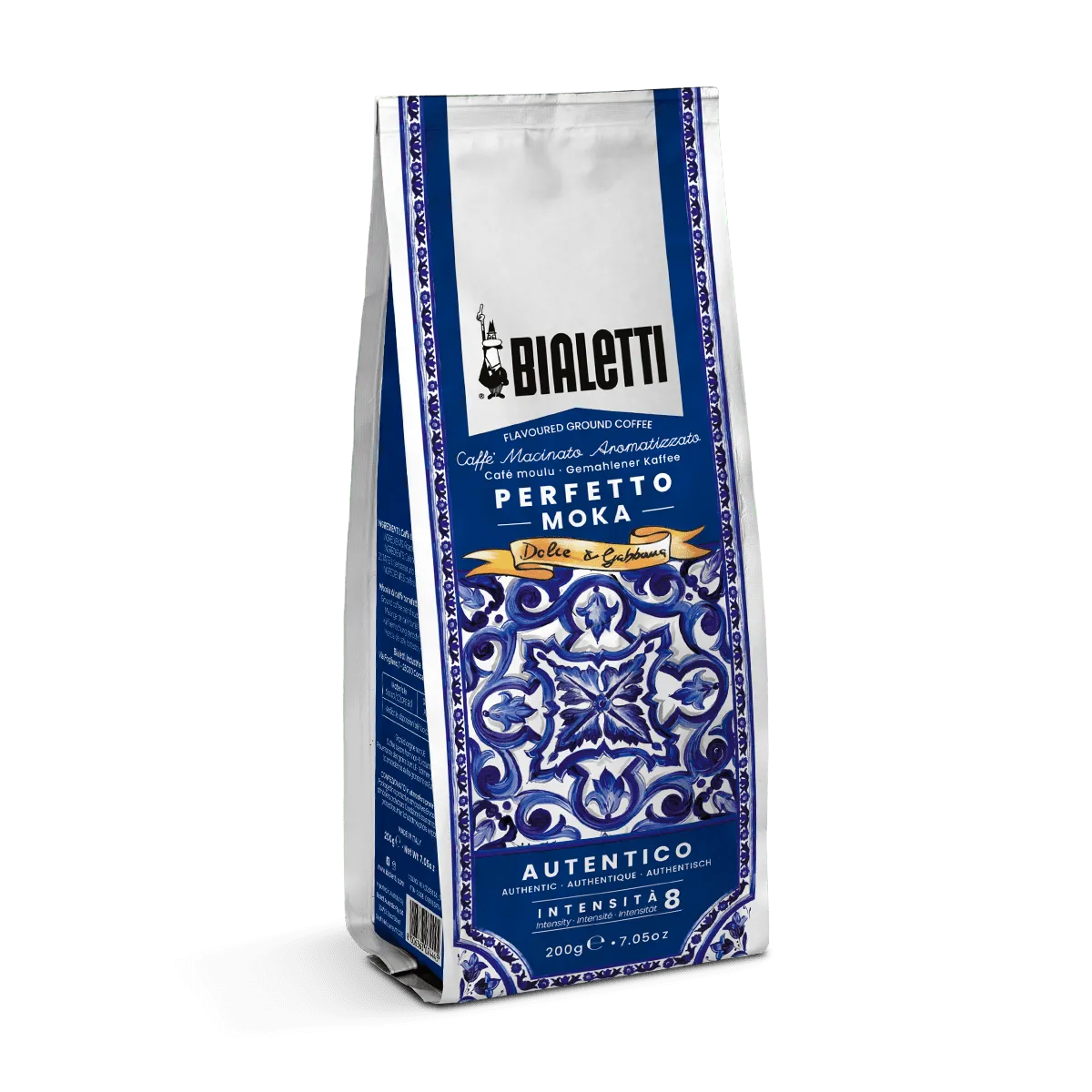 Café molido Perfetto moka Autentico Bialetti D&G 200 gr