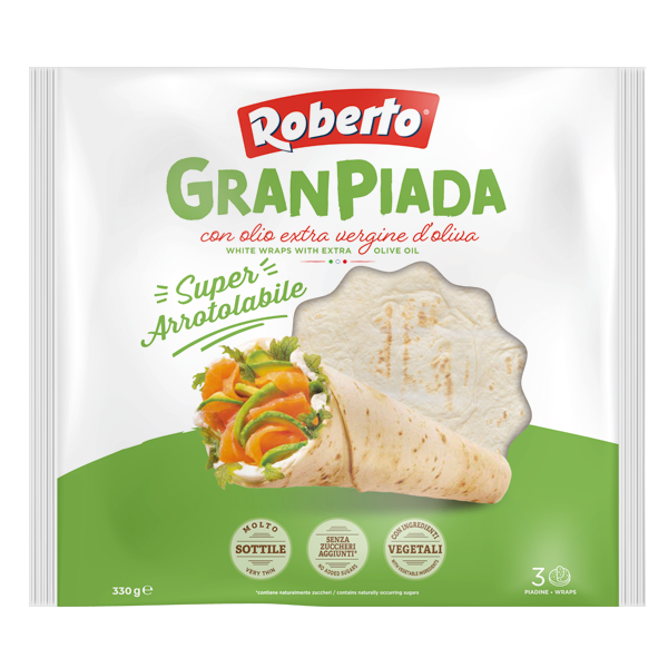 Piadine con olio EVO Roberto 3 x 330g