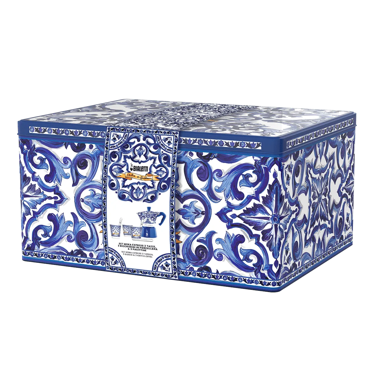 Set Moka Express Blu Mediterraneo 6 tazas Bialetti Dolce&Gabbana