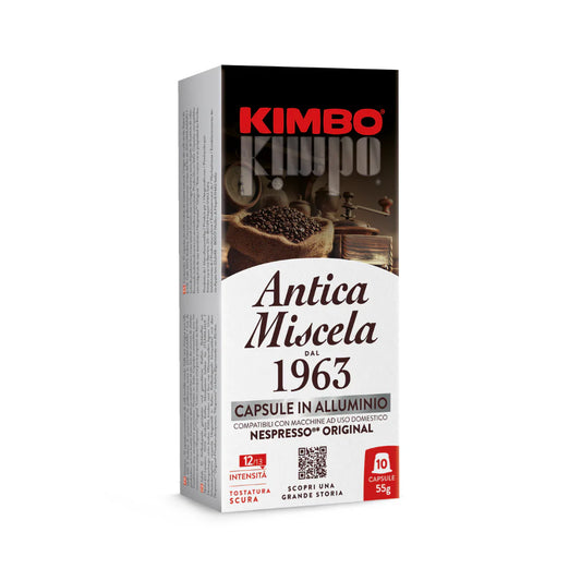 10 cápsulas compatibles *Nespresso Antica Miscela KIMBO