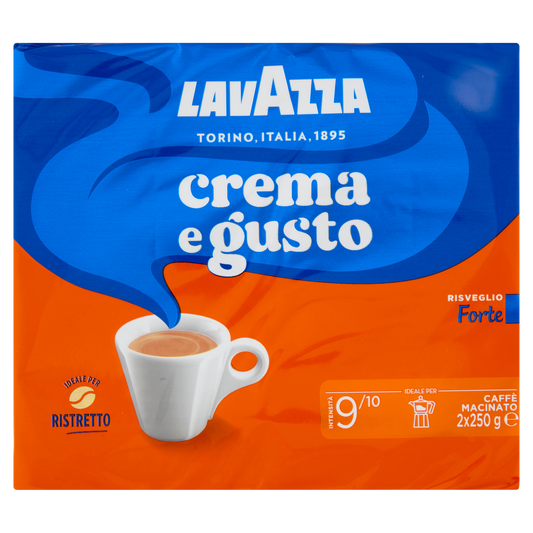 Café molido Crema e Gusto Forte LAVAZZA 2 x 250 g
