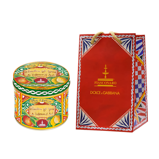 Panettone DOLCE&GABBANA Fiasconaro CÍTRICOS Y AZAFRÁN DE SICILIA 100 gr