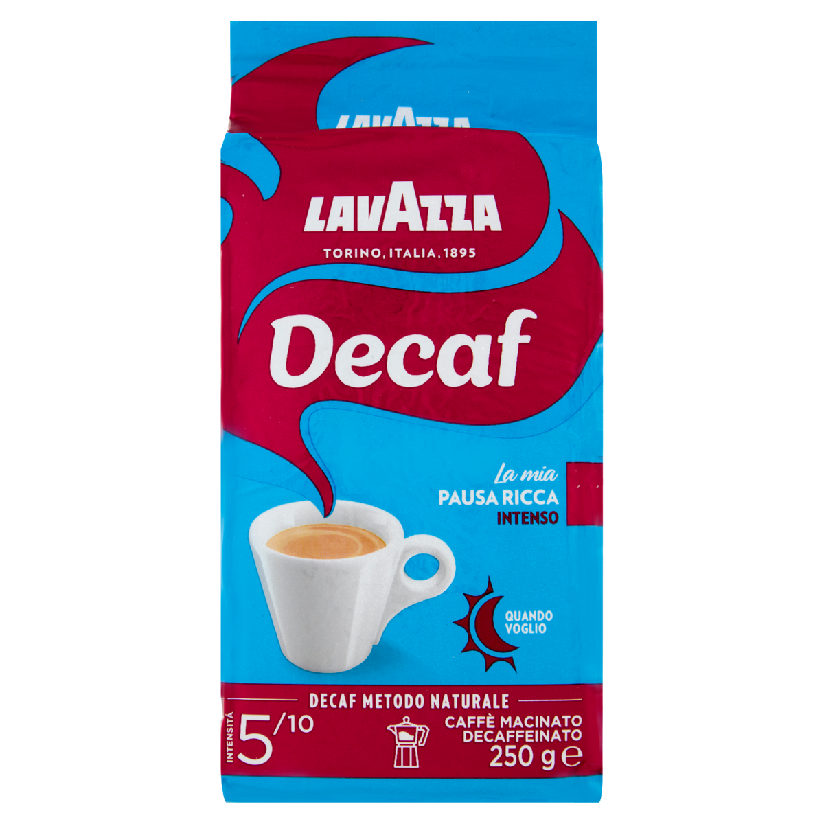 Café molido Descafeinado Intenso LAVAZZA 250 g