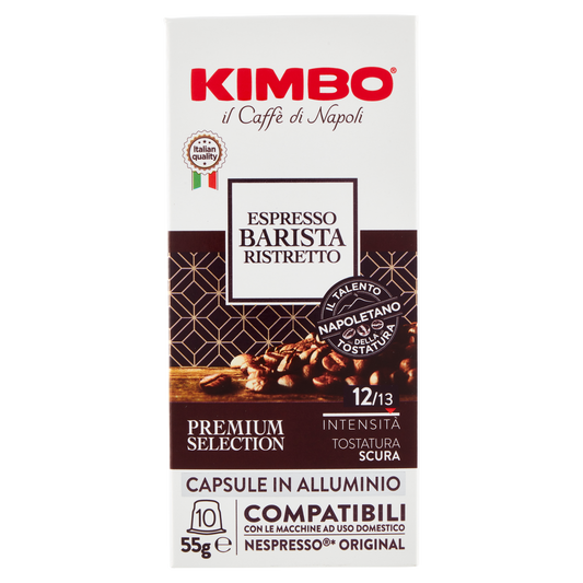10 cápsulas compatibles *NESPRESSO Espresso Barista Ristretto KIMBO
