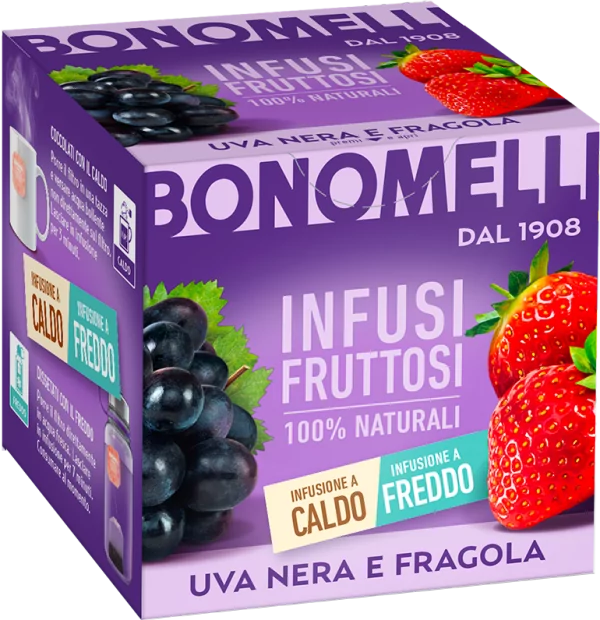 Infusión Uva negra y Fresa Bonomelli