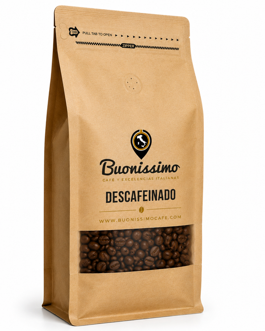 Café en grano DESCAFEINADO Buonissimo Café 1 kg