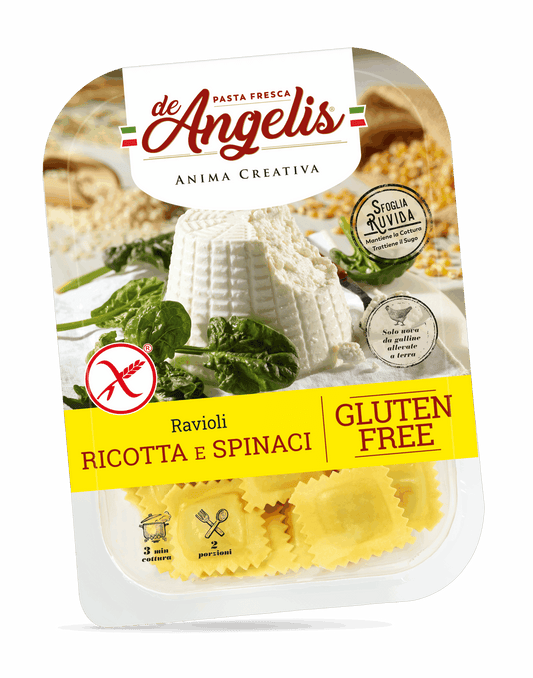 Ravioli con Ricotta e Spinaci 250g De Angelis GLUTEN FREE