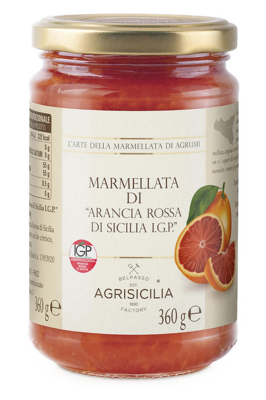 Marmellata di Arancia Rossa di Sicilia I.G.P 360g Agrisicilia