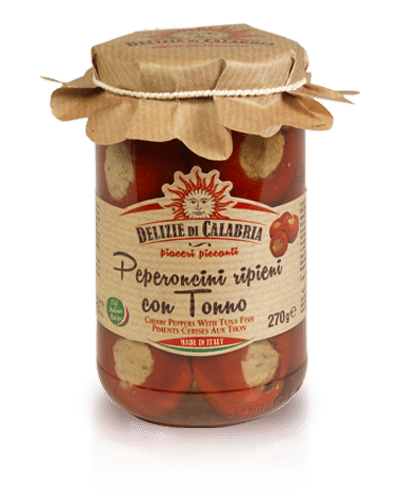 Peperoncini ripieni con tonno 170 g Delizie di Calabria