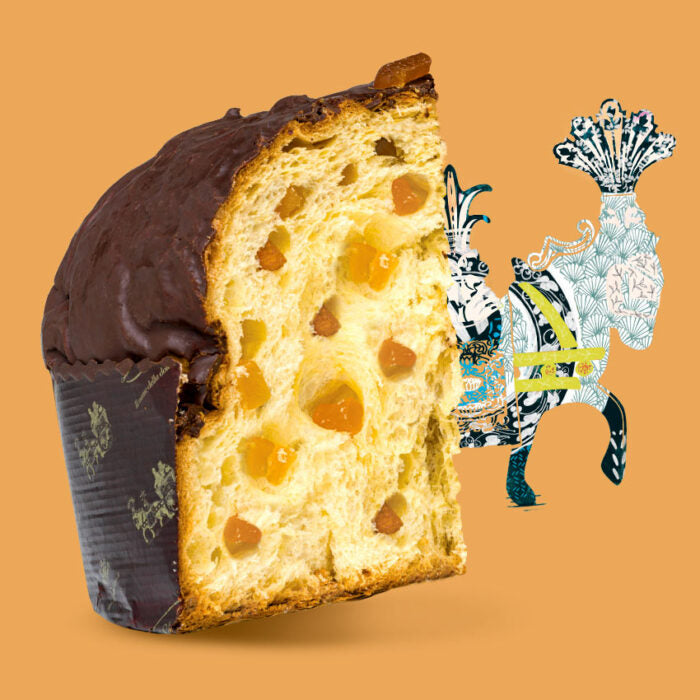 Panettone Artigianale con Albicocca e Cioccolato Di Stefano