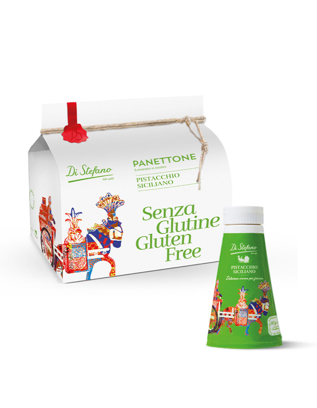Panettone Artesanal PISTACHO Di Stefano SIN GLUTEN 750 g