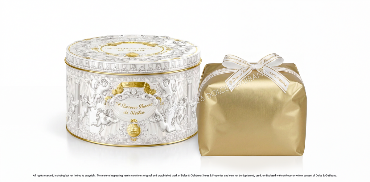 Panettone DOLCE&GABBANA Il Barocco Bianco di Sicilia Fiasconaro 1 Kg