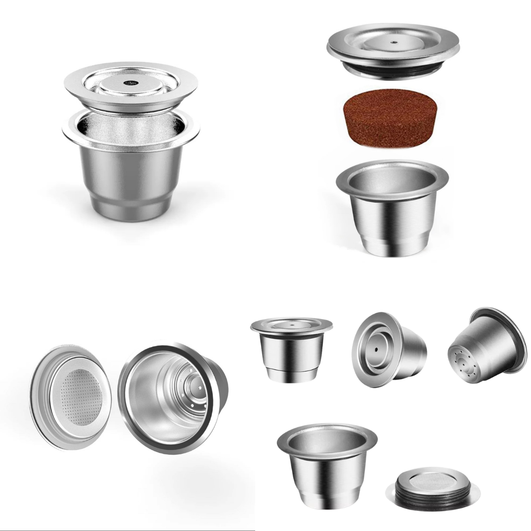 Cápsulas de Acero Inoxidable compatible *NESPRESSO
