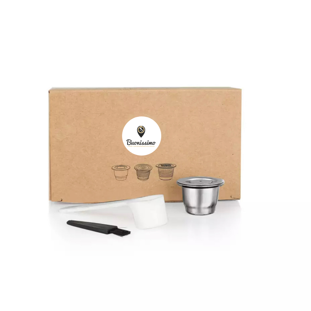 Cápsulas de Acero Inoxidable compatible *NESPRESSO